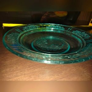 BLUE Federal Glass dish